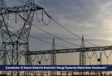 Canakkale 15 Kasim Elektrik Kesintisi