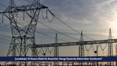 Canakkale 15 Kasim Elektrik Kesintisi