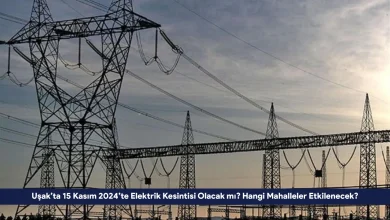 Usakta 15 Kasim 2024te Elektrik Kesintisi Olacak mi